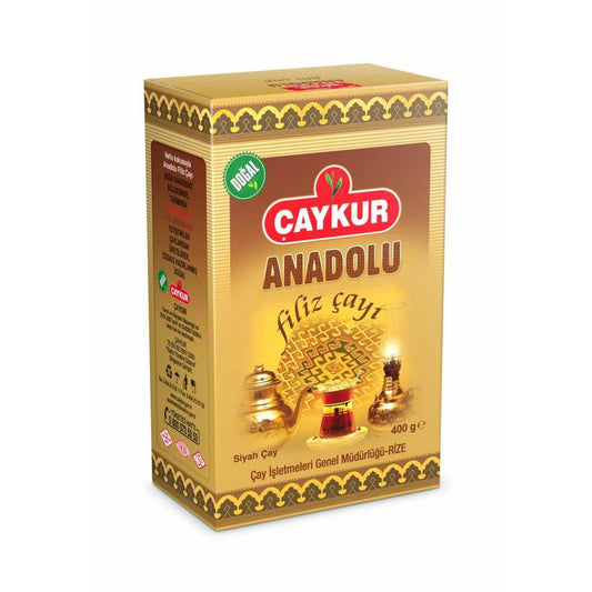 Anadolu Filiz Çayı ÇAYKUR 400 gr, siyah çay paketi, geleneksel Türk çayı, hediye ve günlük kullanım için uygun.