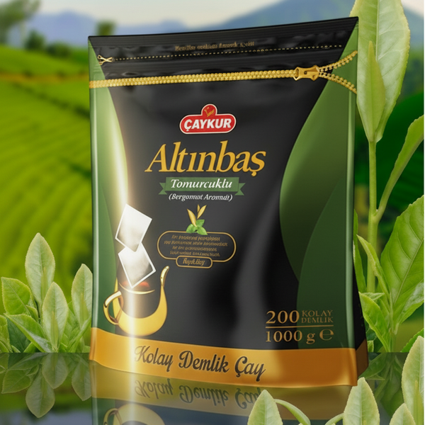 ÇAYKUR Altınbaş Bergamot Süzen Poşet Çay 1 kg, aromalı ve demleme kolaylığı sağlayan poşet çay.
