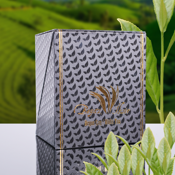 Çaykur Beyaz Çay 20 gr, paket halinde, kuru beyaz çay yaprakları ve demleme için hazır görünüm