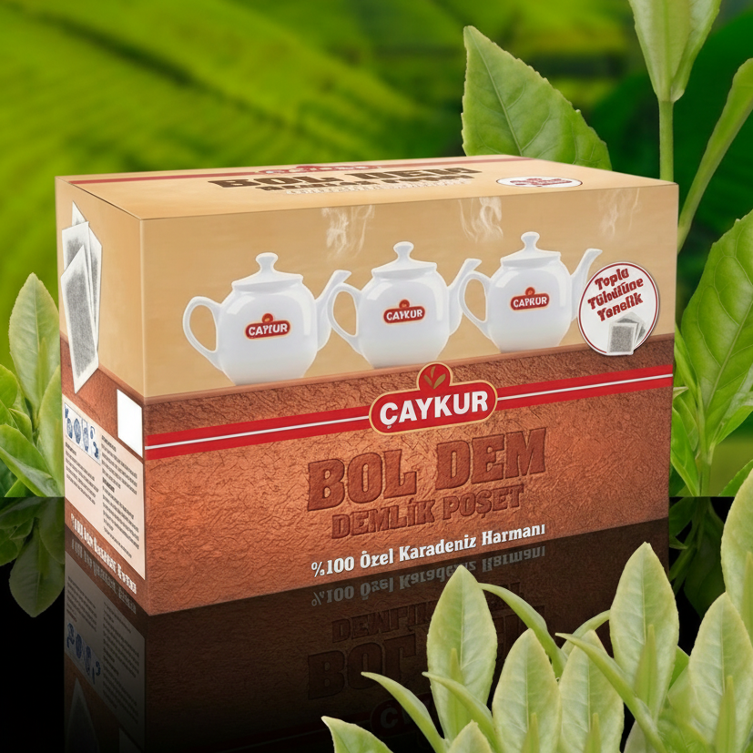 Çaykur Bol Dem Poşet Çay 750 gr paket, taze ve yüksek kaliteli Türk çayı, poşet formunda hazır ve kullanıma uygun.